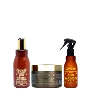 KIT CLIENTE LISO MAGICO COIFFER(3 UNIDADES)